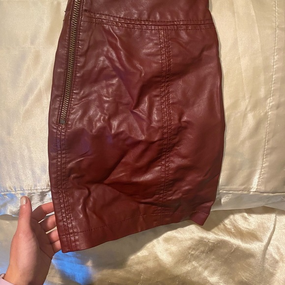 Vegan Leather Mini Skirt Free People - Picture 6 of 6